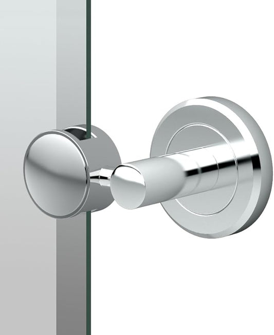 Gatco Latitude II Frameless Oval Mirror, 26.5" H | Wall Mounted 26.50"H X 19.50"W Pivoting, Tilting Beveled Bathroom Vanity Mirror With Chrome Brackets | Total Width With Brackets 24"