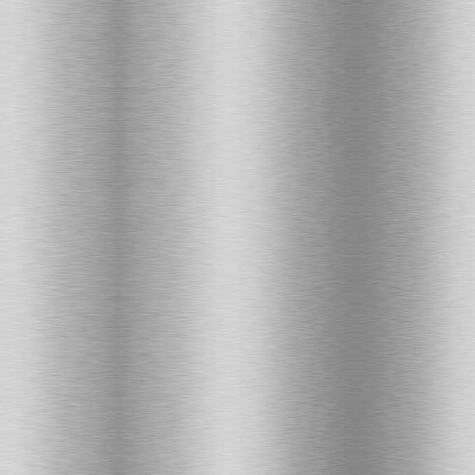 Armen Living Titana 26" Counter Height Swivel White Faux Leather and Brushed Stainless Steel Bar Stool