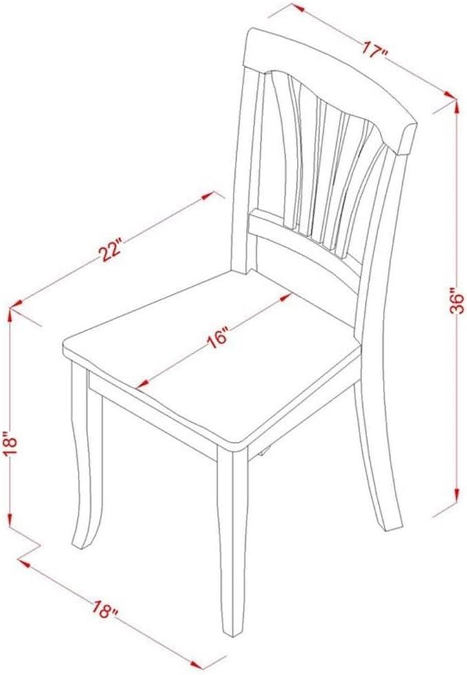 East West Furniture LGAV7-BCH-W 7 Piece Dining Room Furniture Set Consist of a Rectangle Kitchen Table with Butterfly Leaf and 6 Dining Chairs, 42x84 Inch, Black & Cherry