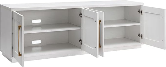 Henn&Hart Tillman Rectangular TV Stand for TV's up to 80" in, 68" Wide, White