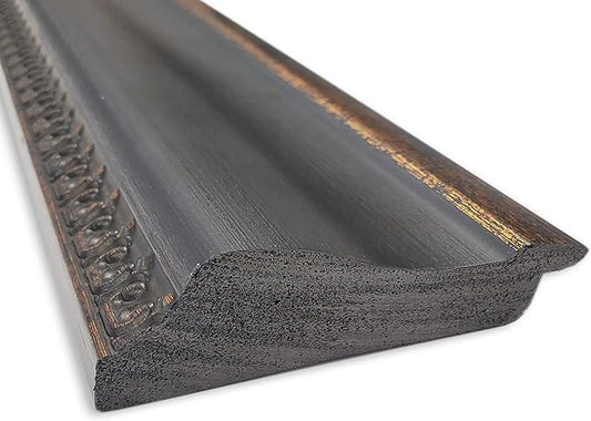 Amanti Art Black Bathroom Mirror for Over Sink, 28x34 Thomas Black Bronze Rectangle Vanity Mirror, Large Traditional Frame, Hangs Horizonally and Vertically, Bathroom Wall Decor, Beveled Edge