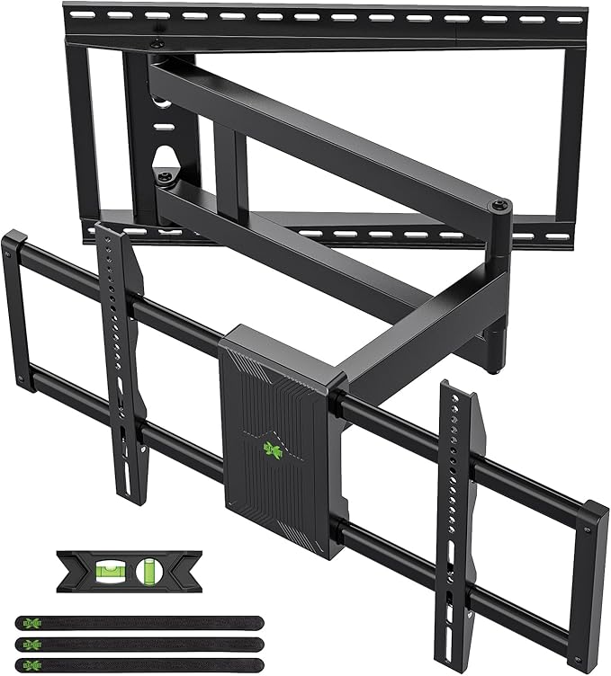 USX Mount Long Arm TV Wall Mount for Most 42-90 inch Television 40 Inch Extension Full Motion TV Mount,Wall Mount Bracket with 90°Swivel Up to 150lbs Fits 16” 18” 20” 24” Stud VESA 800x400mm