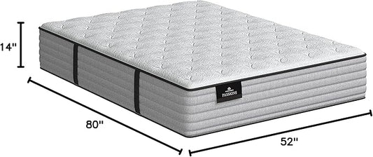 Kingsdown Passions Aspiration 14" Plush Hybrid Mattress, Full, Tan