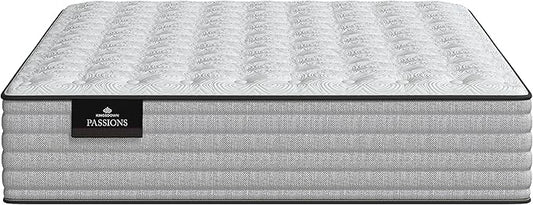 Kingsdown Passions Aspiration 14" Firm Hybrid Mattress, California King, Tan