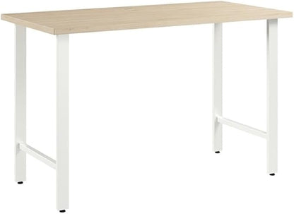 Bush Business Furniture Hustle 48W x 24D Computer Desk with Metal Legs in Natural Elm, Modular Office Table for Home and Professional Workspace