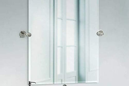 Gatco 4299S Latitude II Rectangle Mirror,, Satin Nickel, 31.5 Inch, Frameless Rectangle