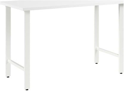 Bush Business Furniture Hustle 48W x 24D Computer Desk with Metal Legs in White, Modular Office Table for Home and Professional Workspace