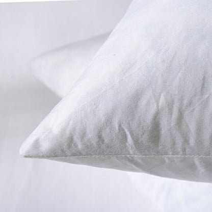 Euro Pillow Inserts 30x30 inchs - Feather and Down Fill - Cotton Fabric - Set of 2 Throw Pillow Insert