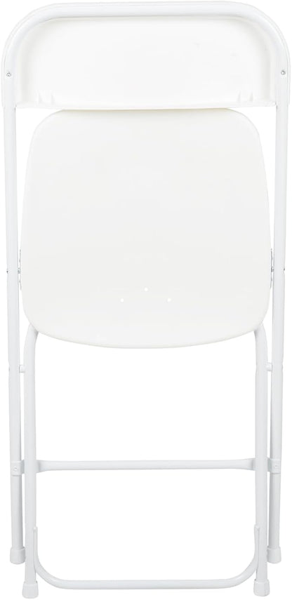 Flash Furniture Hercules Series Plastic Folding Chair - White - 20 Pack 650LB Weight Capacity Comfortable Event Chair-Lightweight Folding Chair
