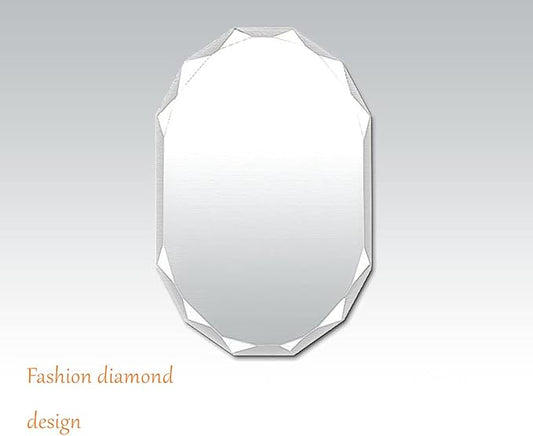 Single Beveled Edge Frameless Wall Mount Bathroom Vanity Mirror, 24” X 36”|Silver|