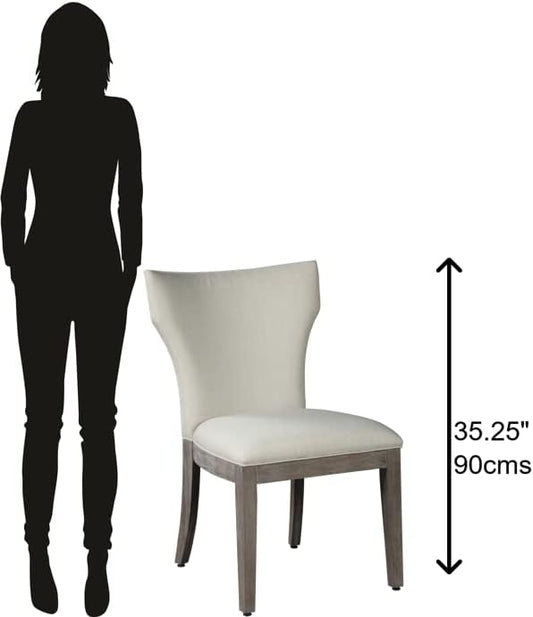 Hekman Sedona Upholstered Side Chair - Cushioned Chair, Upholstered Seat and Back, Comfortable Seating, Heavyweight Linen, Stylish and Durable, Perfect for Dining Room, Living Room and Formal Venue