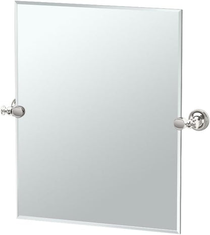 Gatco 4129SM Tavern Small Rectangle Mirror, Polished Nickel
