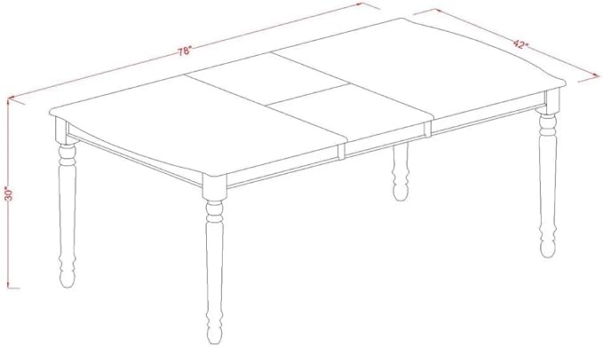 East West Furniture DODA9-LWH-22 9 Piece Kitchen Set Consists of a Rectangle Dining Table with Butterfly Leaf and 8 Polyester Fabric Padded Chairs, Linen White