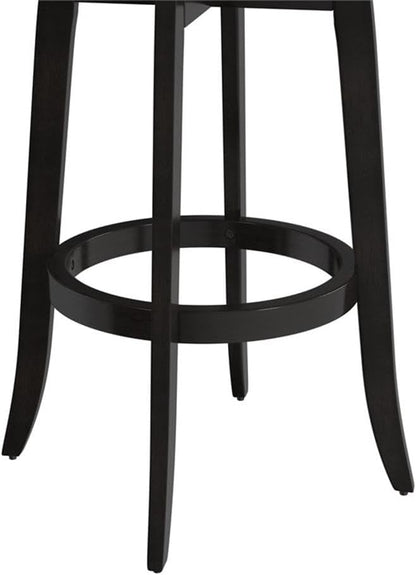 Hillsdale Savana Wood Bar Height Kitchen Stool, 29.5" High, Black