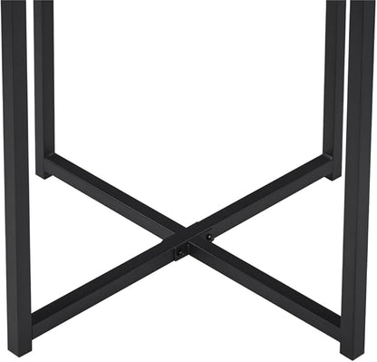 Yaheetech Industrial Dining Table Set for 4 Compact Kitchen Table and 4 Stools, Space-Saving Design for Apartment, Small Space, Breakfast Nook, Drift Brown
