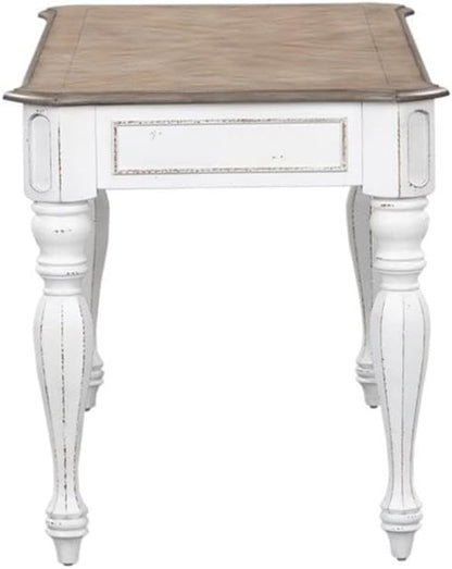 Liberty Furniture Industries Magnolia Manor Lift Top Writing Desk, W56 x D28 x H30, White