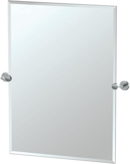 Gatco Latitude II Rectangle Mirror,, Chrome, 31.5 Inch, Frameless Rectangle, 31.50"H X 27.50"W