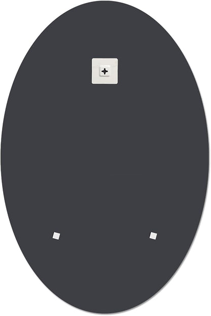 Frameless Oval Mirror, Bathroom Mirror for Over Sink, Beveled Polished Wall Mirror for Bathroom, Bedroom, Vanity and Entryway 24" x 36"