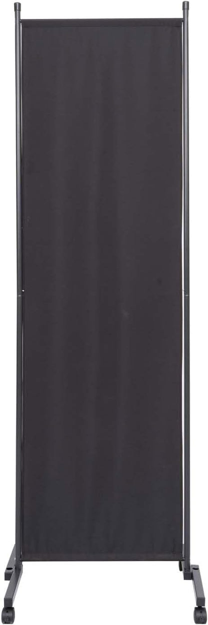 Room Divider Portable 22'' Partition Room Dividers and Folding Privacy Screens Single Panel Wall Divider for Room Separation, Freestanding Fabric Room Divider Panel with Wheel for Home Office Hospital