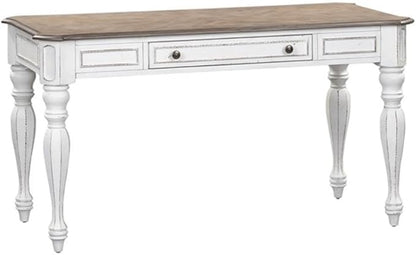 Liberty Furniture Industries Magnolia Manor Lift Top Writing Desk, W56 x D28 x H30, White
