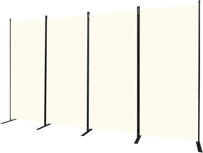 Room Divider 6FT Portable Room Dividers and Folding Privacy Screens, 136'' W Fabric Divider for Room Separation, 4 Panel Partition Room Dividers Freestanding Wall Divider Screen for Dorm Studio Office