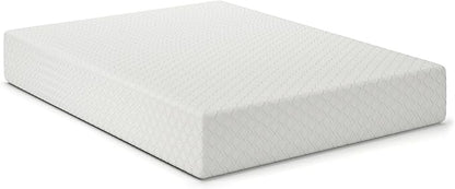 Signature Design by Ashley Queen Size Chime 12 Inch Medium Firm Memory Foam Mattress with Green Tea & Charcoal Gel for Pressure Relief, Fiberglass Free, Mattress In A Box