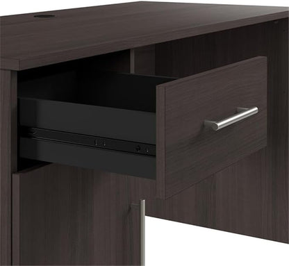 Bush Furniture Somerset 54W Office Desk with Drawer and Storage Cabinet in Storm Gray | Computer Table for Home Office Workspace
