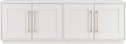 Henn&Hart Tillman Rectangular TV Stand for TV's up to 80" in, 68" Wide, White