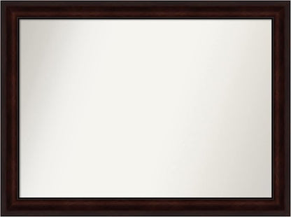 Amanti Art Silver Bathroom Mirror for Over Sink, 31x42 Classic Honey Silver Rectangle Vanity Mirror, X-Large Casual Frame, Hangs Horizonally and Vertically, Bathroom Wall Decor, Non-Beveled Edge