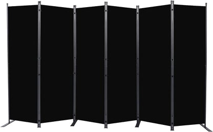 Room Divider 6FT Portable Room Dividers and Folding Privacy Screens, 132'' W Fabric Divider for Room Separation, 6 Panel Partition Room Dividers Freestanding Wall Divider Screen for Dorm Studio Office