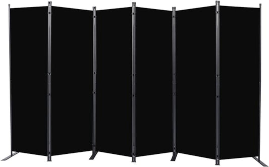 Room Divider 6FT Portable Room Dividers and Folding Privacy Screens, 132'' W Fabric Divider for Room Separation, 6 Panel Partition Room Dividers Freestanding Wall Divider Screen for Dorm Studio Office