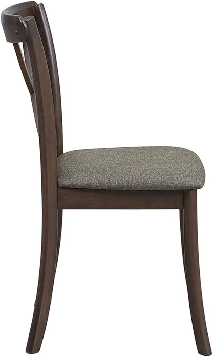 Wooden Dining Chairs Set of 2, Kitchen Chairs Upholstered Dining Chair, Farmhouse Dining Chairs for Dining Table, Max Load 300 Lbs,Dark Brown