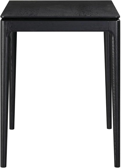 NTC Mingle Modern Wooden Rectangle Desk Table with Hidden Drawer – Waterproof & Heat Resistant, Burnt Black