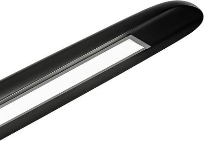59inch Integrated Led Pendant Light 40w Dimmable Wood Black Linear Pendant Lighting Led Modern Island Light with Black Finish for Living Room Dining Room Billiard & Pool Lights