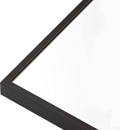 Koonmi Black Mirrors for Wall, 30x48 Inch Bathroom Mirror, Rectangular Wall Mirror for Living Room Bedroom Bathroom, Hangs Horizontally or Vertically