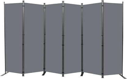 Room Divider 6FT Portable Room Dividers and Folding Privacy Screens, 132'' W Fabric Divider for Room Separation, 6 Panel Partition Room Dividers Freestanding Wall Divider Screen for Dorm Studio Office
