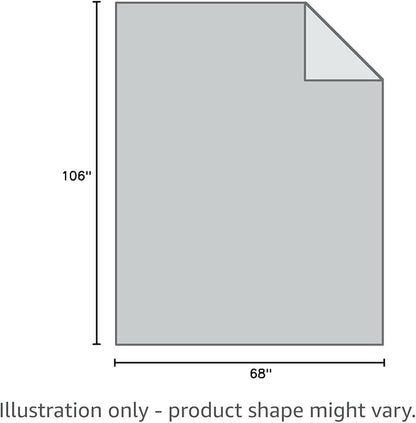Luxurious All-Season Goose Down Feather Fiber Comforter Twin Size Duvet Insert, Exquisite Pinch Pleat Design, Premium Baffle Box, 100% Egyptian Cotton Cover, 50 oz. Fill Weight, White