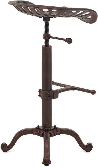 Industrial Bar Stools-Swivel Tractor Seat-Bar Height Adjustable 23-31inch-Kitchen Island Dining Chair
