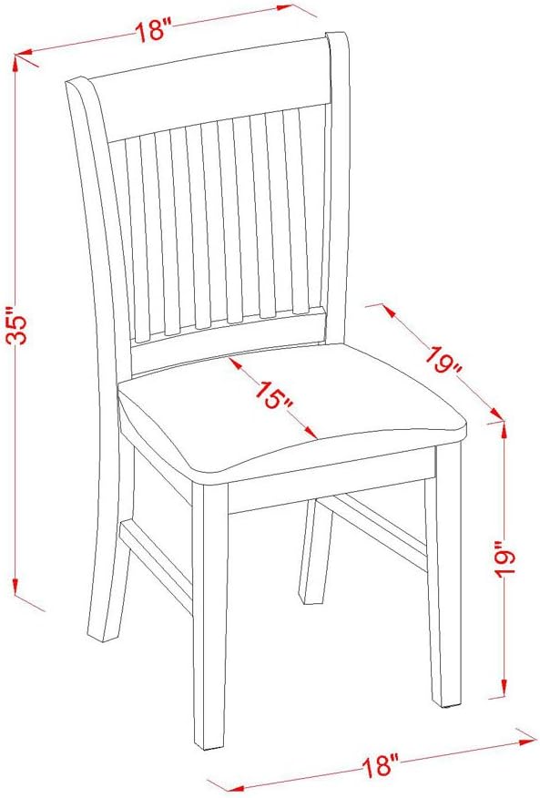 East West Furniture MZNO5-MAH-C 5 Piece Modern Dining Table Set Includes a Rectangle Wooden Table with Dropleaf and 4 Linen Fabric Dining Room Chairs, 36x54 Inch, Mahogany