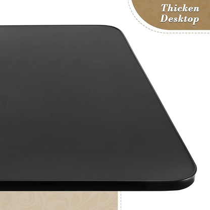 Athena Collection Modern Bar Table Square Top Height Adjustable, Tall Bistro Pub Cocktail Table Height Top and Sturdy Base, Suitable for Home Kitchen Pub Restaurant Outdoor, Black