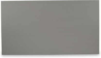 East West Furniture V097VE005-9 9 Piece Modern Dining Table Set Includes a Rectangle Wooden Table with V-Legs and 8 Grey Linen Fabric Upholstered Chairs, 40x72 Inch, Multi-Color