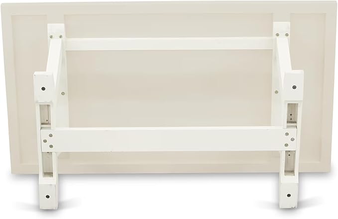 East West Furniture V027VE005-7 7 Piece Dining Set Consist of a Rectangle Dining Room Table with V-Legs and 6 Grey Linen Fabric Upholstered Parson Chairs, 40x72 Inch, Multi-Color