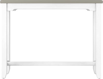 Hillsdale Furniture Hillsdale Clarion Side, Distressed Gray/Sea White Counter Height Table