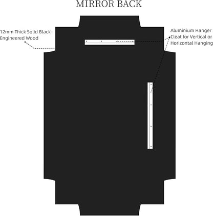Kelly Miller Gold Bathroom Mirror for Wall, 24"x36" Large Decorative Mirror Gold Wall Mirror Vanity Mirror Beveled Wall Decor for Master Bath Half Bath Living Room Bedroom Fireplace Mantle Entryway