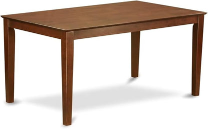 East West Furniture CAML5-MAH-W 5 Piece Kitchen Table Set for 4 Includes a Rectangle Dining Room Table and 4 Dining Chairs, 36x60 Inch, Mahogany