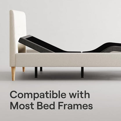 Nectar Ultra Twin XL Adjustable Base & 15” Mattress - Head & Foot Incline - Medium Firm Memory Foam - Cooling Upgrade - 3 Massage Settings - 365-Night Mattress Trial