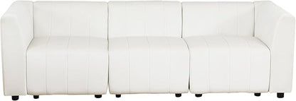 Sectional Couches Sofa for Living Room, 93″3 Seater Cloud Couch, Modern Comfy Modular Sectional Sofa with Deep Seats for Bedroom, Small Space, Brown