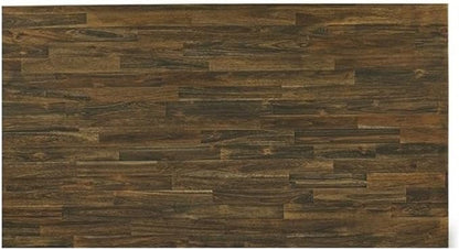 East West Furniture X777MZ716-6 6 Piece Dining Table Set Contains a Rectangle Dining Room Table with X-Legs and 4 Dark Khaki Linen Fabric Parson Chairs with a Bench, 40x72 Inch, Multi-Color