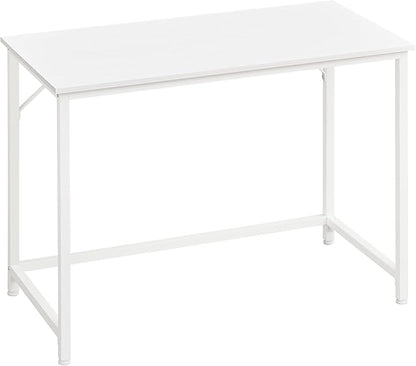 VASAGLE Computer Desk, Office Work Desk, 19.7 x 39.4 x 29.9 Inches, for Study, Bedroom, Home Office, Living Room, Maple White and Cloud White ULWD041W44