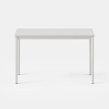 Branch Daily Desk - Functional at Home Office Desk with Effortless Assembly, Timeless Design, Rounded Corners, and Built-in Cable Notch - 36” W x 28.5” H x 24” D - White Work Table